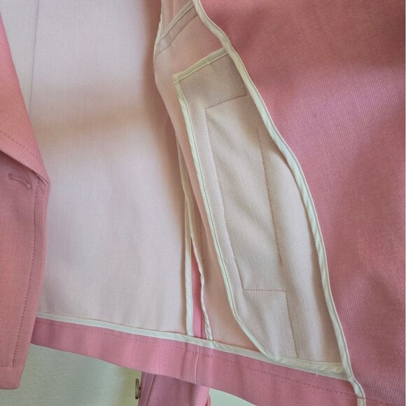 Ann Taylor Short Trench Pea Coat Pink size 00 - Picture 15 of 15